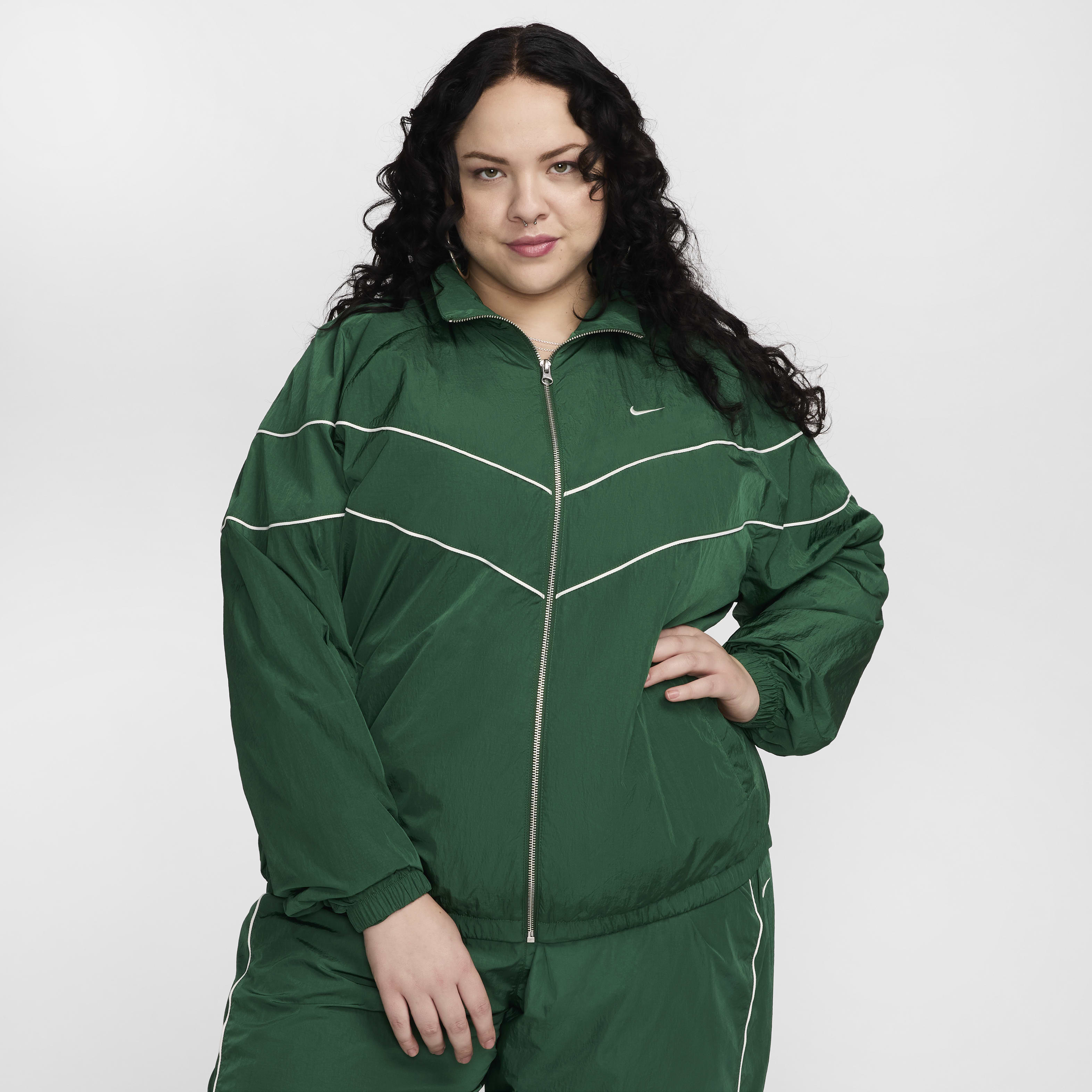 Nike Windrunner Women's Loose UV Woven Full-Zip Jacket (Plus Nike Windrunner Women's Loose UV Woven Full-Zip Jacket (Plus